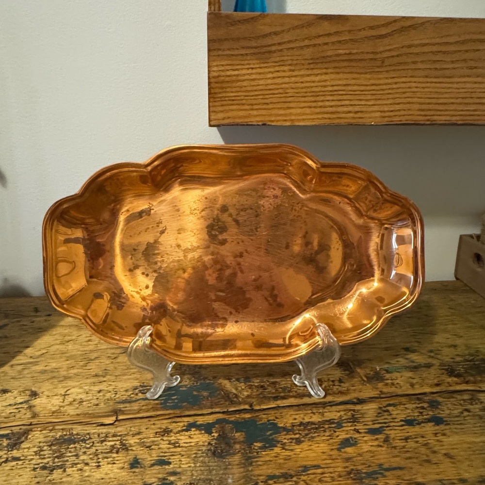 Vintage Copper Serving Tray
